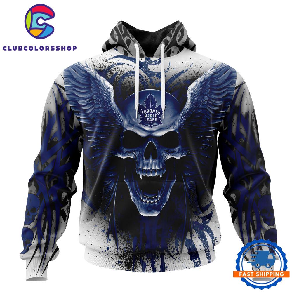 NHL Toronto Maple Leafs Special Kits With Skull Art Hoodie, T Shirt