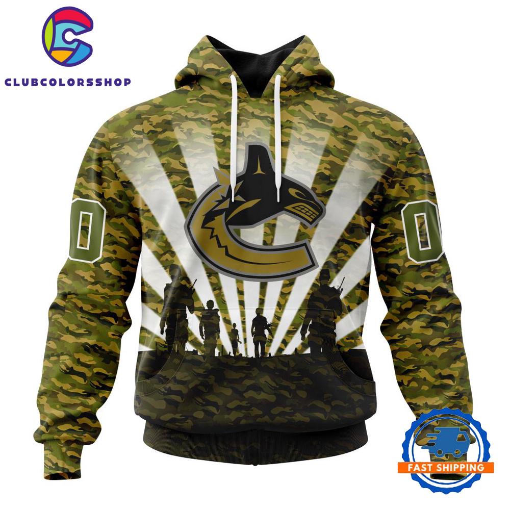 NHL Vancouver Canucks Military Camo Kits For Veterans Day And Rememberance Day Hoodie, T Shirt