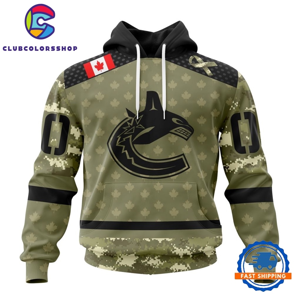 NHL Vancouver Canucks Special Camo Military Appreciation Hoodie, T Shirt