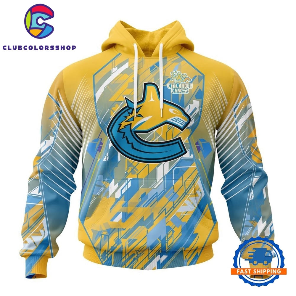 NHL Vancouver Canucks Specialized Design Fearless Against Childhood Cancers Hoodie, T Shirt