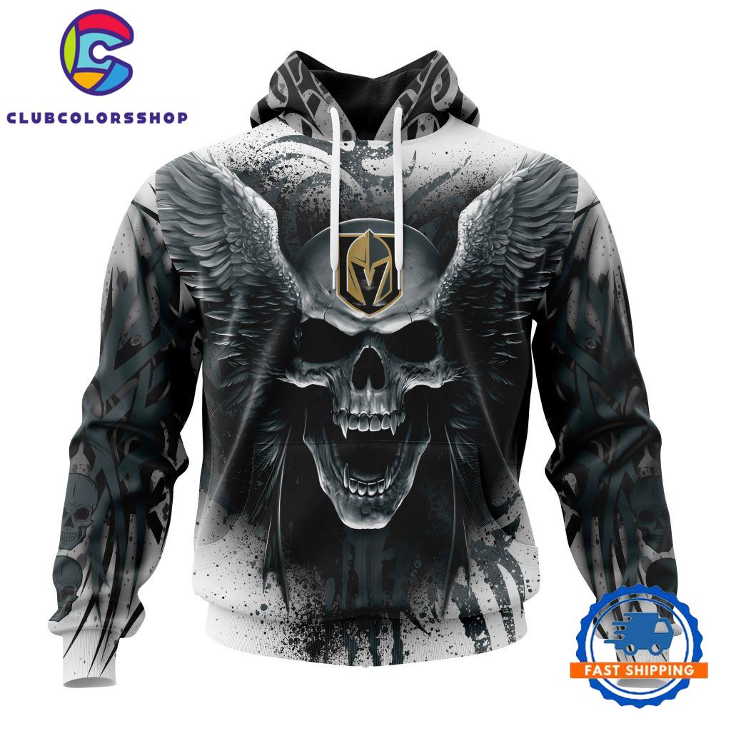 NHL Vegas Golden Knights Special Kits With Skull Art Hoodie, T Shirt