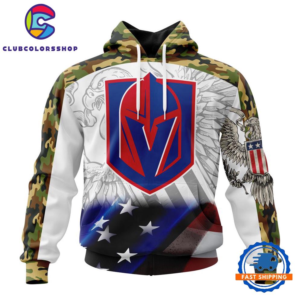 NHL Vegas Golden Knights Specialized Design With Our America Flag And Our America Eagle Hoodie, T Shirt