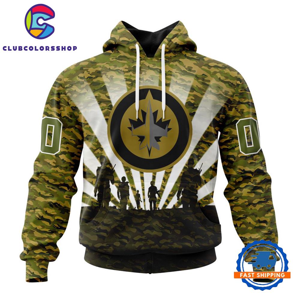 NHL Winnipeg Jets Military Camo Kits For Veterans Day And Rememberance Day Hoodie, T Shirt