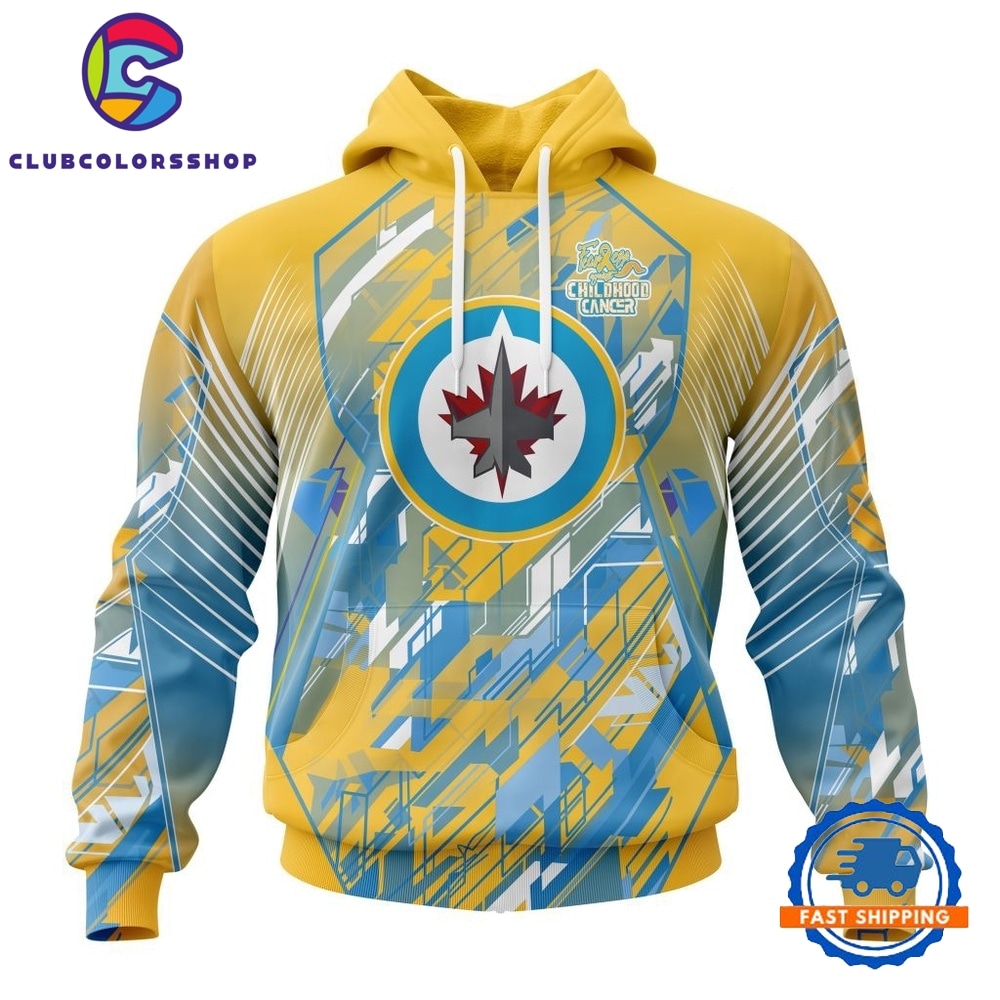 NHL Winnipeg Jets Specialized Design Fearless Against Childhood Cancers Hoodie, T Shirt