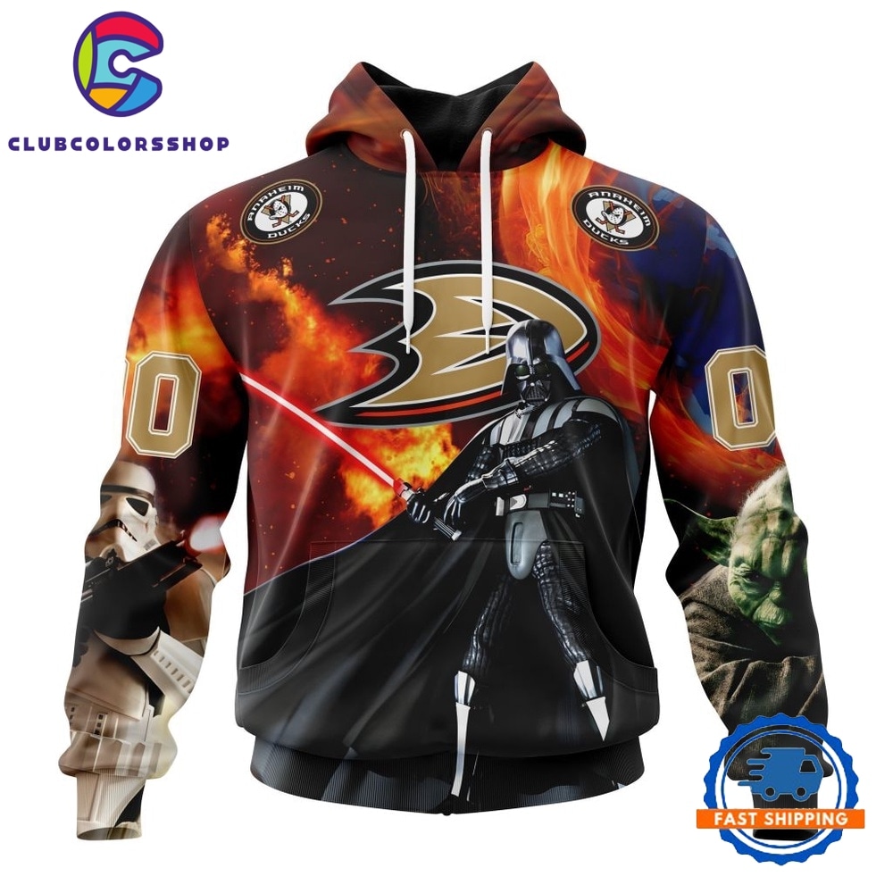 NHL Anaheim Ducks x Star War Specialized Design Hoodie, T Shirt