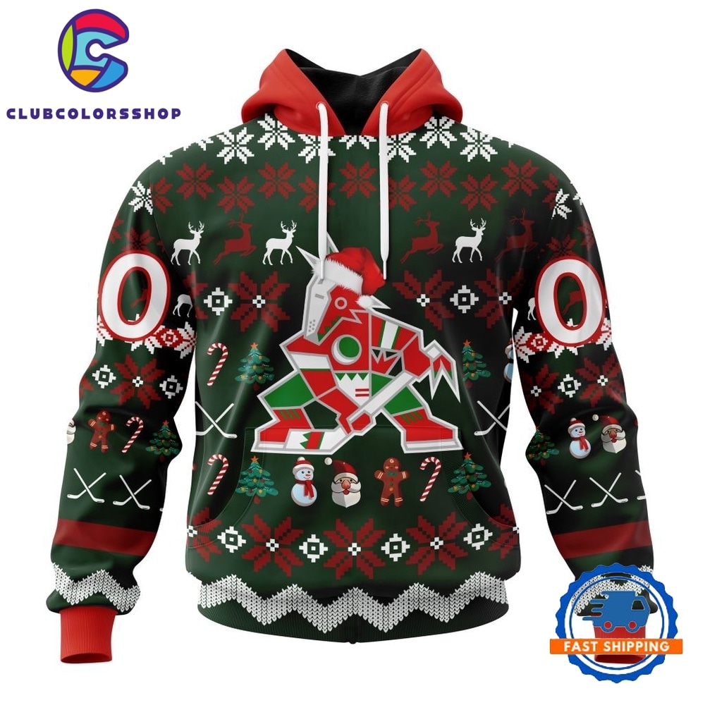 NHL Arizona Coyotes Hockey Christmas Is Coming 2026 Hoodie, T Shirt