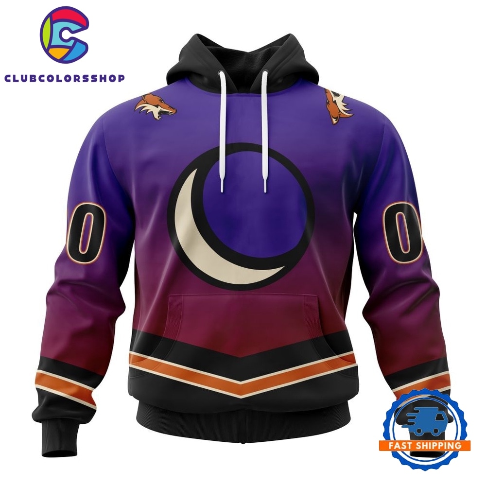 NHL Arizona Coyotes Special Retro Gradient Design Hoodie, T Shirt