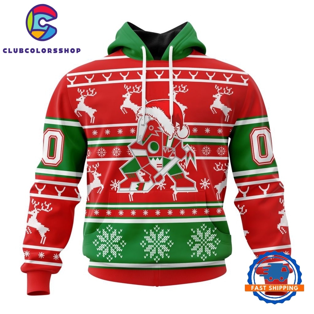 NHL Arizona Coyotes Specialized Unisex Christmas Is Coming Hoodie, T Shirt