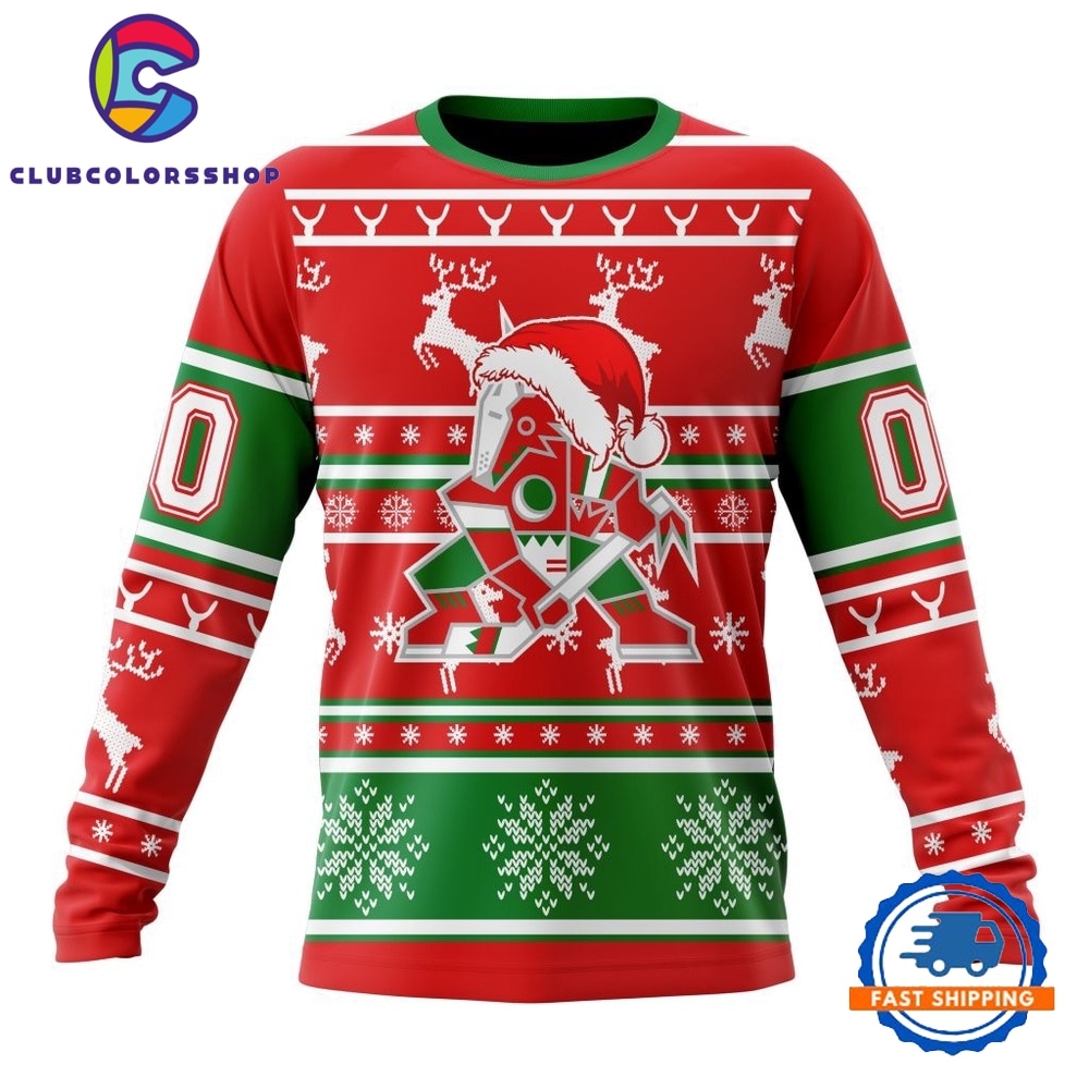 NHL Arizona Coyotes Specialized Unisex Christmas Is Coming Hoodie, T Shirt NHL Arizona Coyotes Specialized Unisex Christmas Is Coming Hoodie, T Shirt