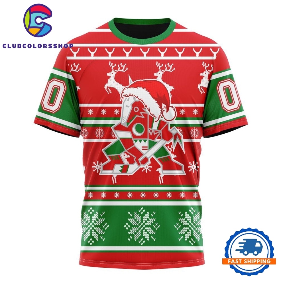 NHL Arizona Coyotes Specialized Unisex Christmas Is Coming Hoodie, T Shirt NHL Arizona Coyotes Specialized Unisex Christmas Is Coming Hoodie, T Shirt