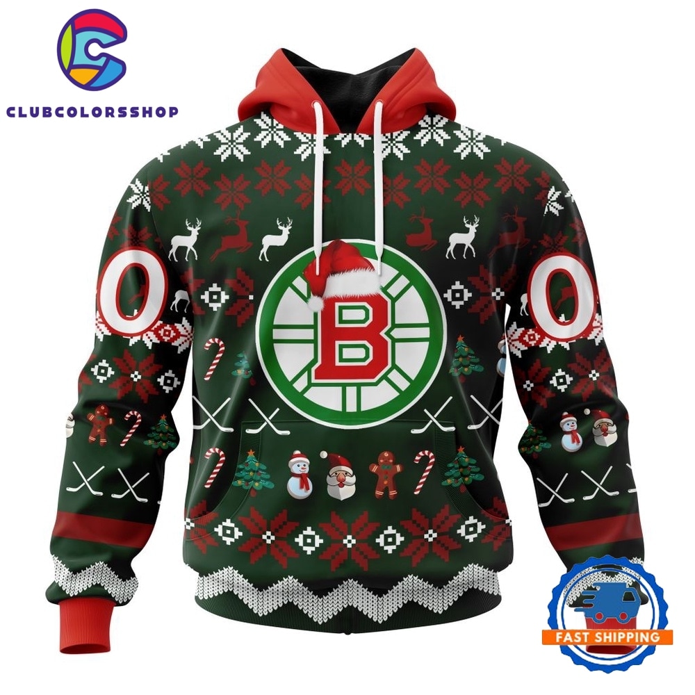 NHL Boston Bruins Hockey Christmas Is Coming 2026 Hoodie, T Shirt
