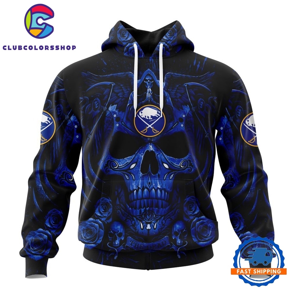NHL Buffalo Sabres Special Design Halloween With Skull Art Hoodie, T Shirt