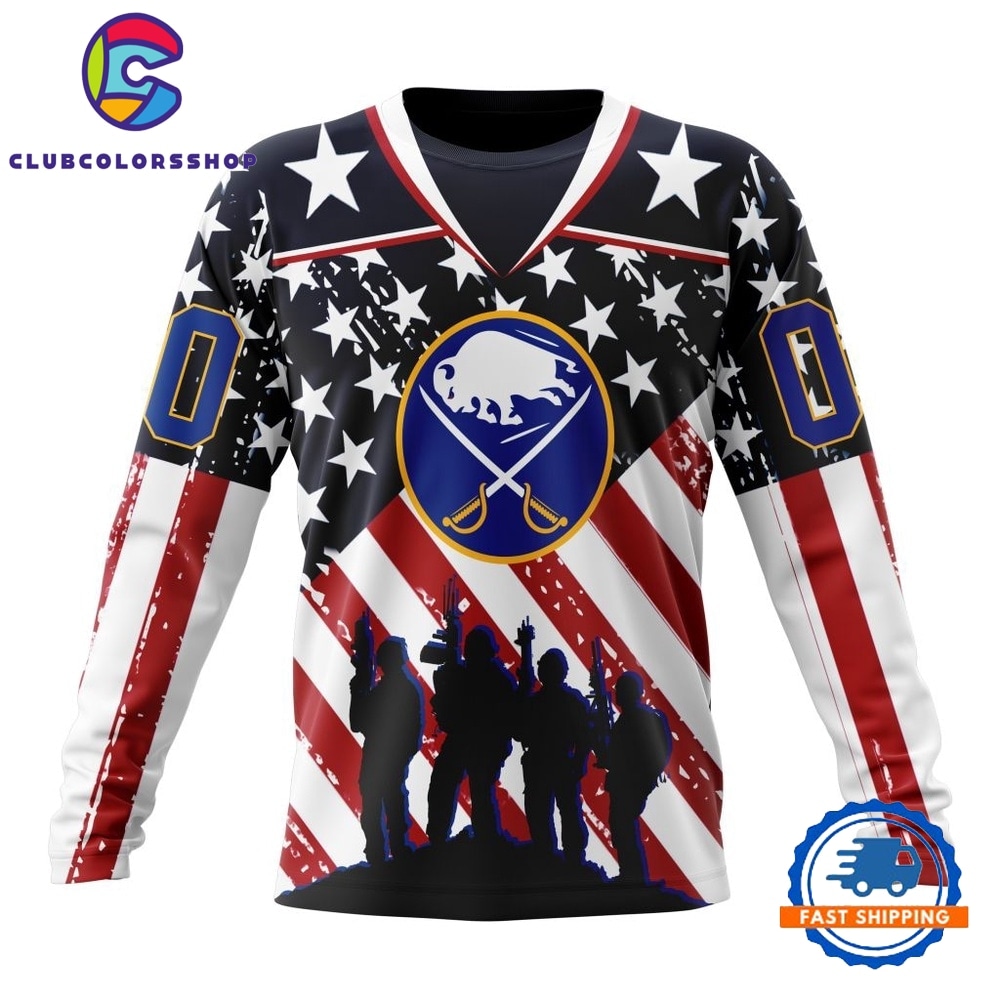 NHL Buffalo Sabres Specialized Kits For Honor USS Military Hoodie, T Shirt 3
