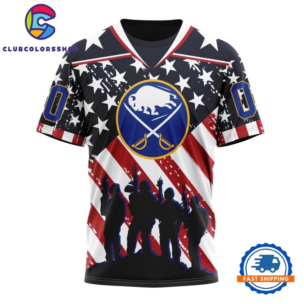 NHL Buffalo Sabres Specialized Kits For Honor USS Military Hoodie, T Shirt 4