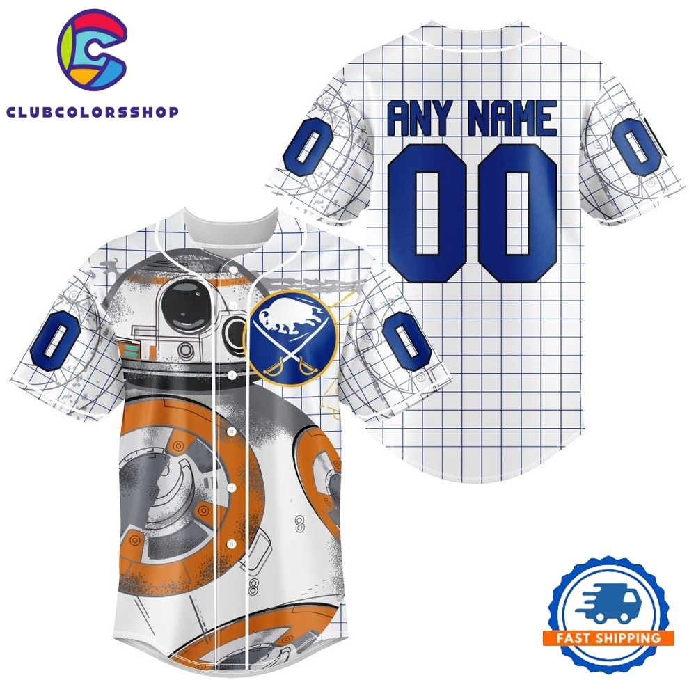NHL Buffalo Sabres x BB 8 D Star War Baseball Jersey