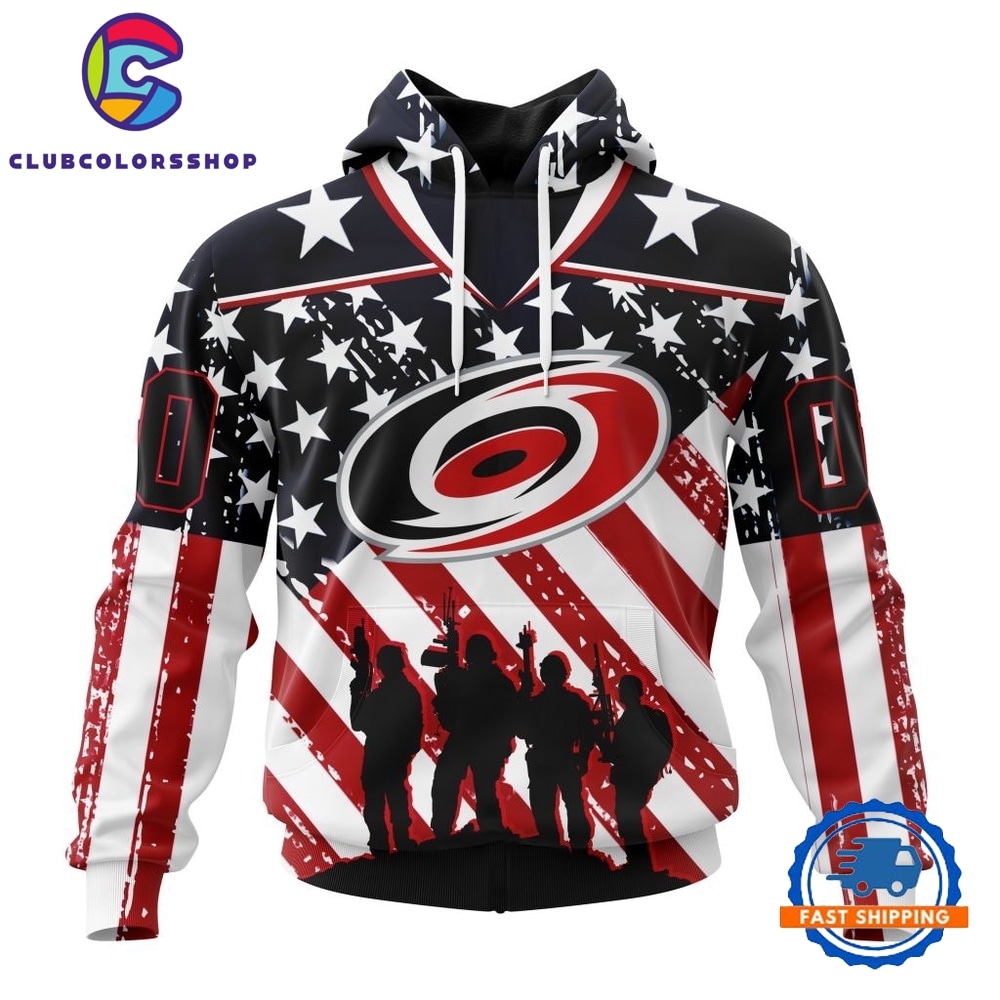 NHL Carolina Hurricanes Specialized Kits For Honor USS Military Hoodie, T Shirt