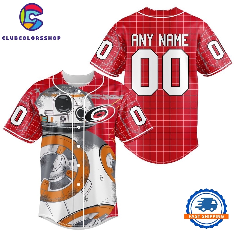 NHL Carolina Hurricanes x BB 8 D Star War Baseball Jersey