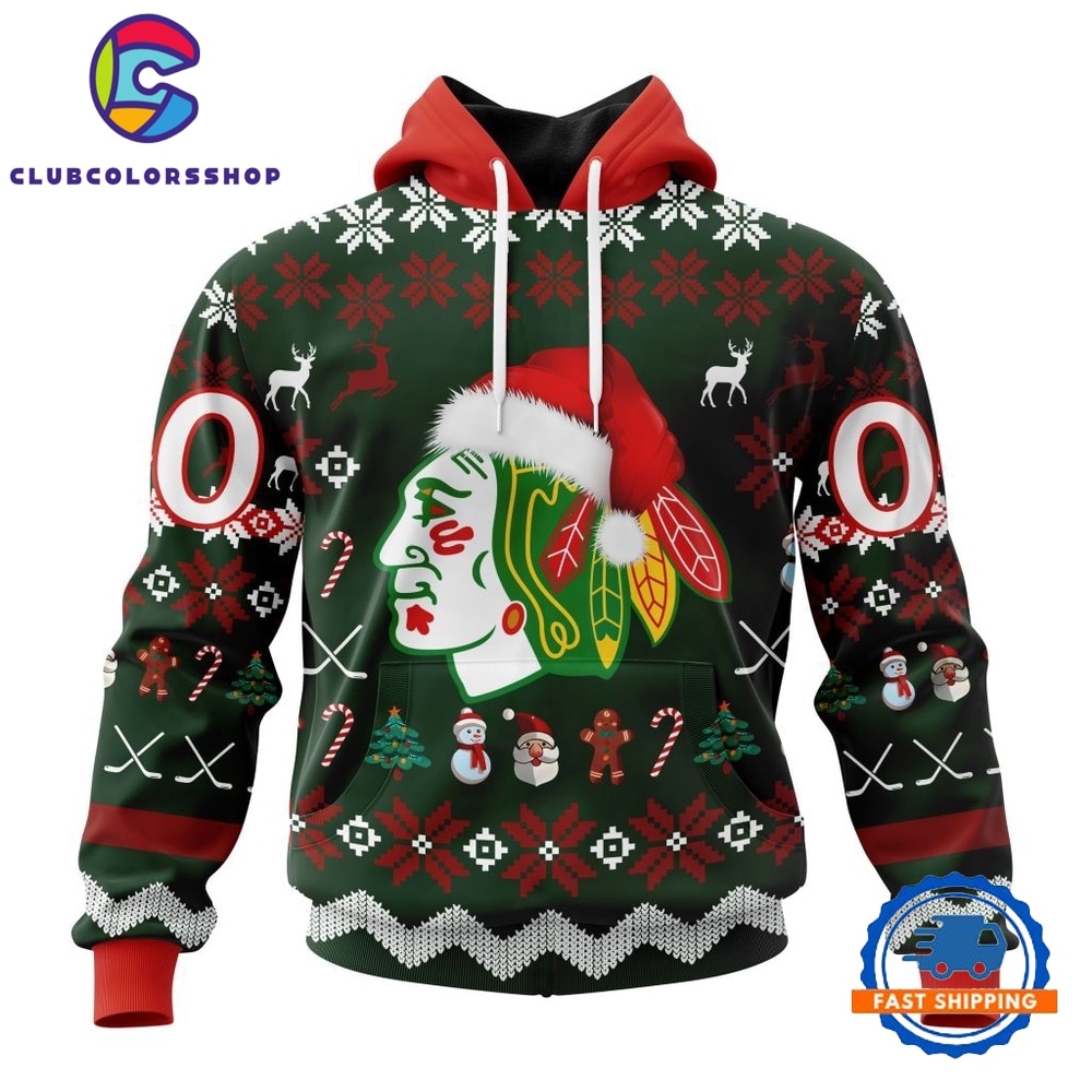 NHL Chicago BlackHawks Hockey Christmas Is Coming 2026 Hoodie, T Shirt