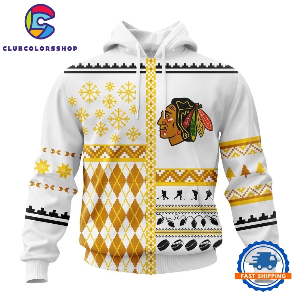 NHL Chicago BlackHawks Specialized Christmas Is Coming New Design Hoodie, T Shirt