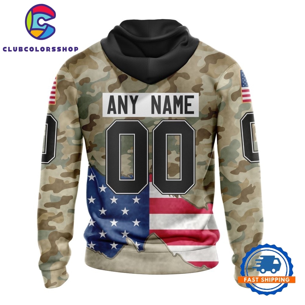 NHL Chicago BlackHawks Specialized Kits For United State With Camo Color Hoodie, T Shirt 2