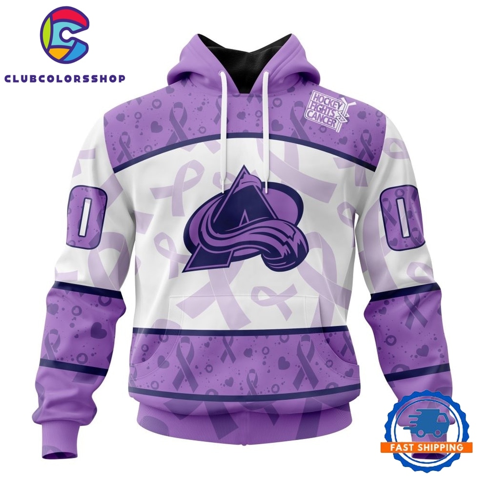 NHL Colorado Avalanche Special Lavender Fight Cancer Hoodie, T Shirt