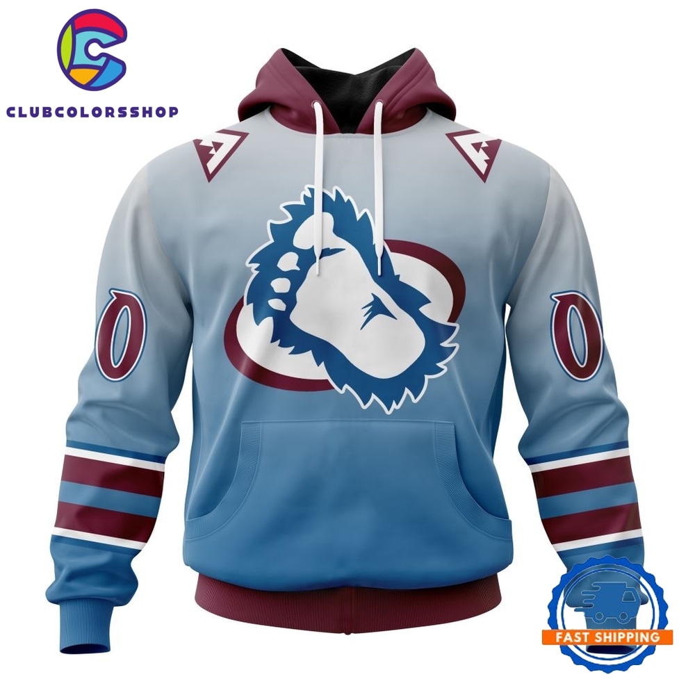 NHL Colorado Avalanche Special Retro Gradient Design Hoodie, T Shirt