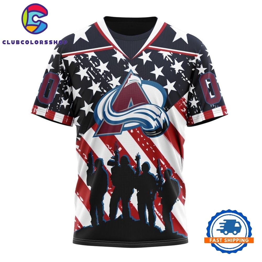 NHL Colorado Avalanche Specialized Kits For Honor USS Military Hoodie, T Shirt 4