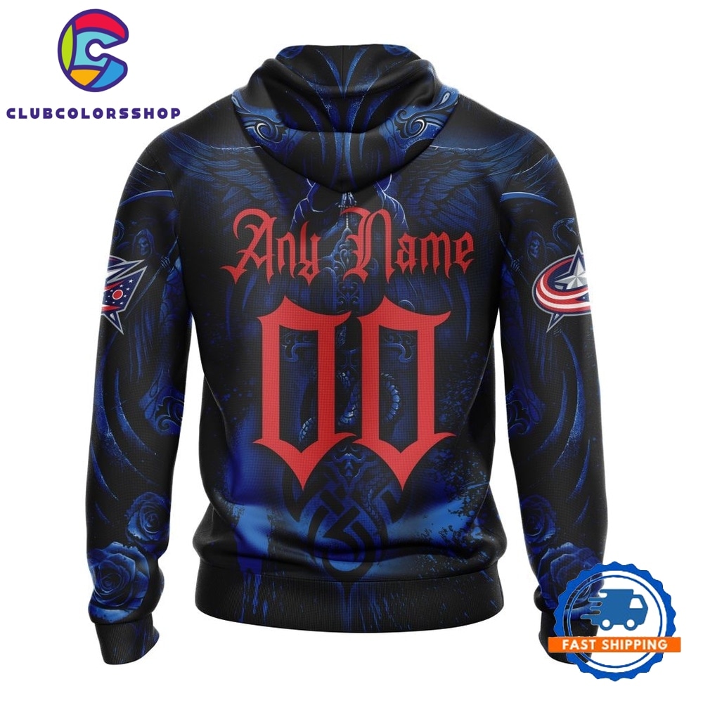 NHL Columbus Blue Jackets Special Design Halloween With Skull Art Hoodie, T Shirt NHL Columbus Blue Jackets Special Design Halloween With Skull Art Hoodie, T Shirt