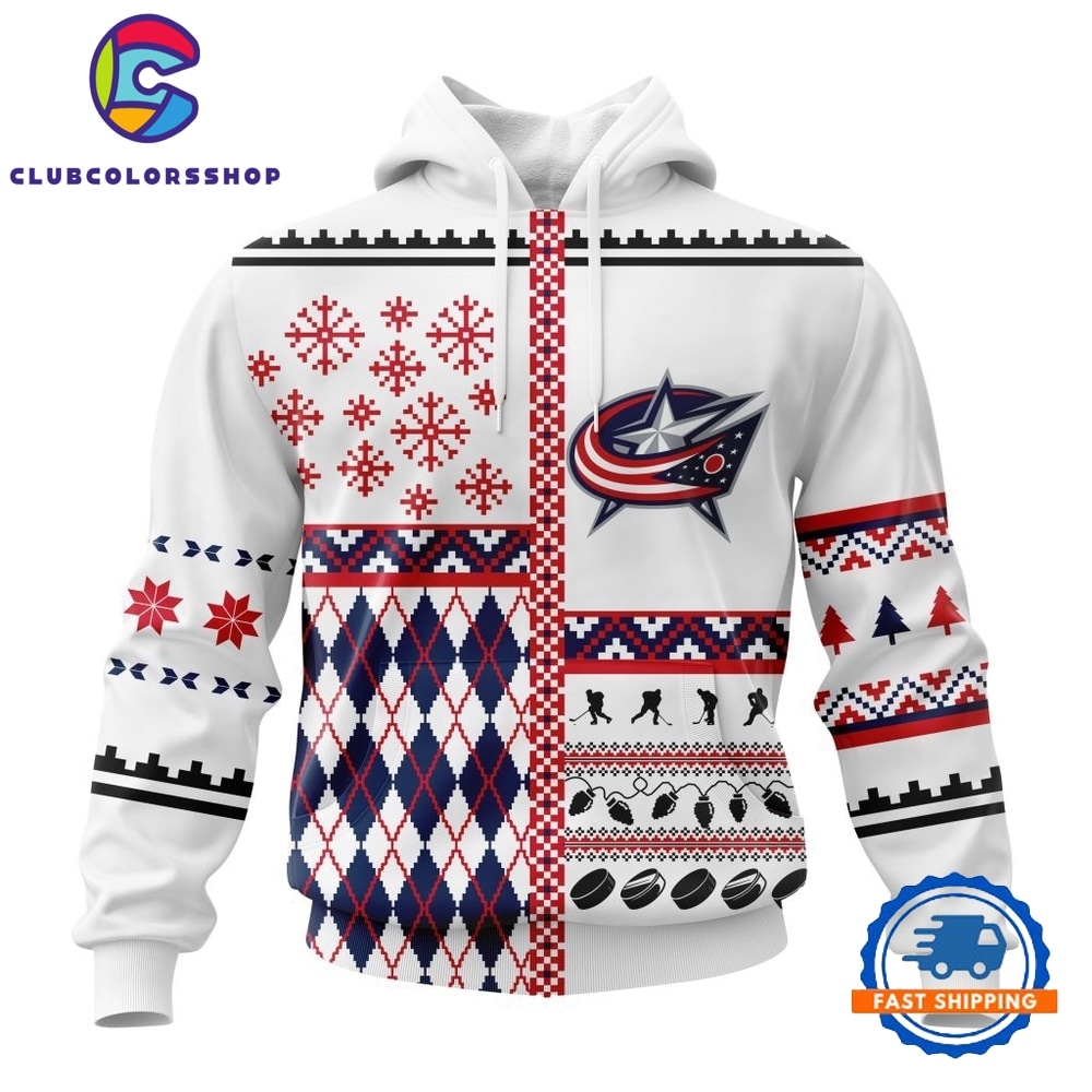 NHL Columbus Blue Jackets Specialized Christmas Is Coming New Design Hoodie, T Shirt