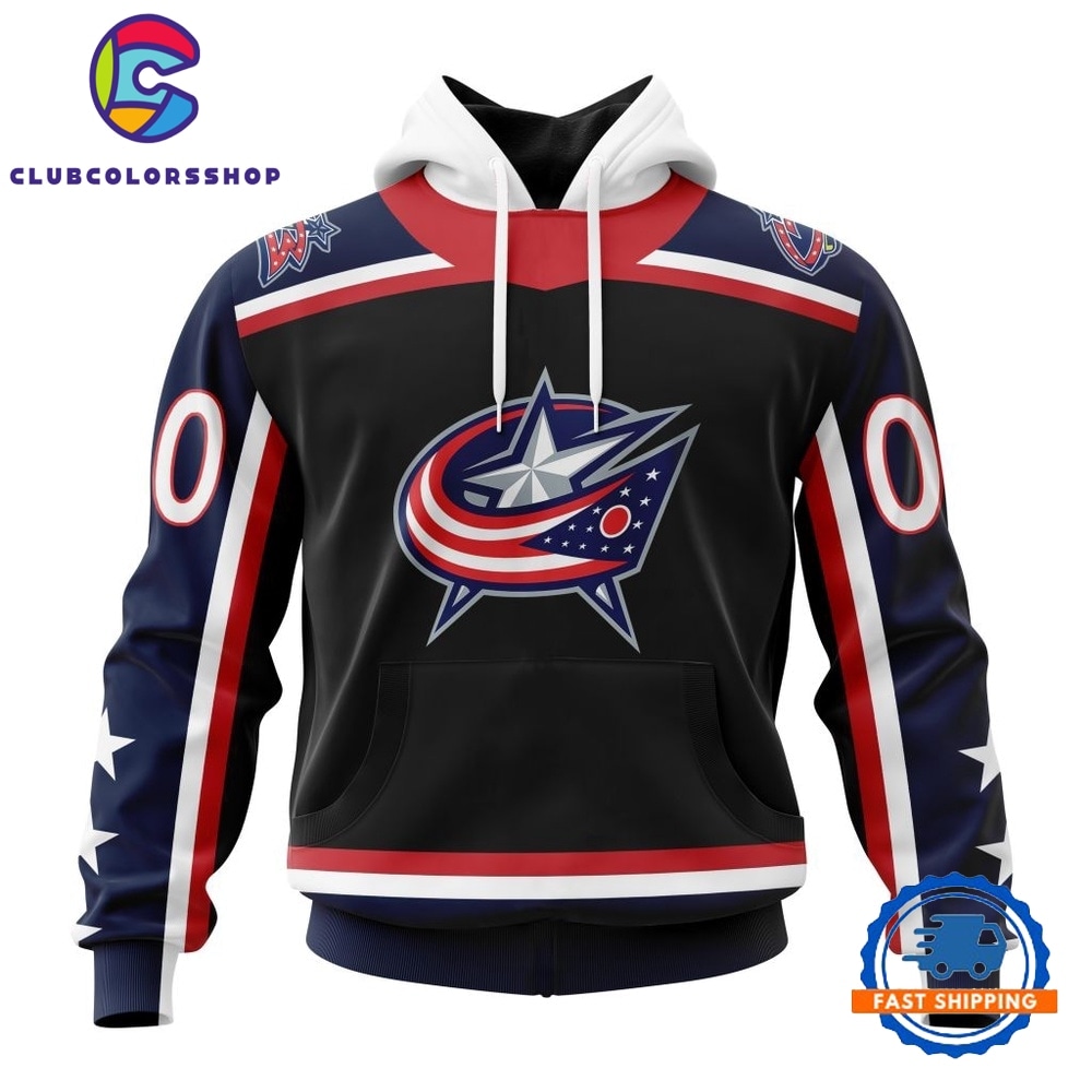 NHL Columbus Blue Jackets Specialized Unisex Kits With Retro Concepts Hoodie, T Shirt