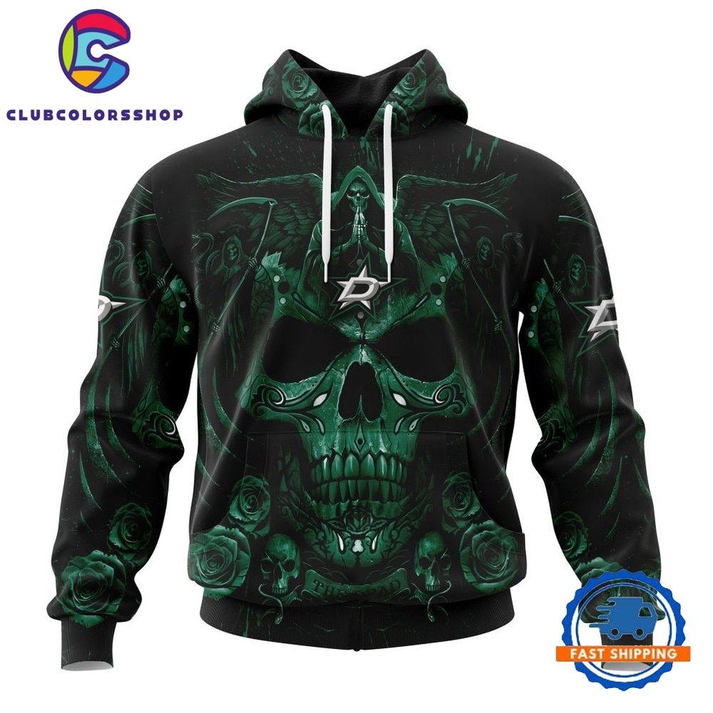 NHL Dallas Stars Special Design Halloween With Skull Art Hoodie, T Shirt