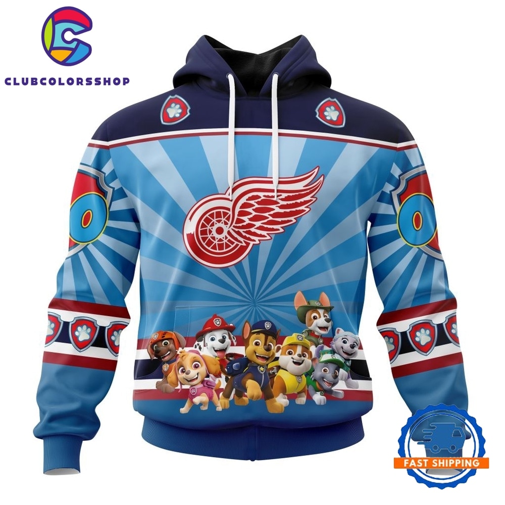 NHL Detroit Red Wings Special Paw Patrol Kits Hoodie, T Shirt