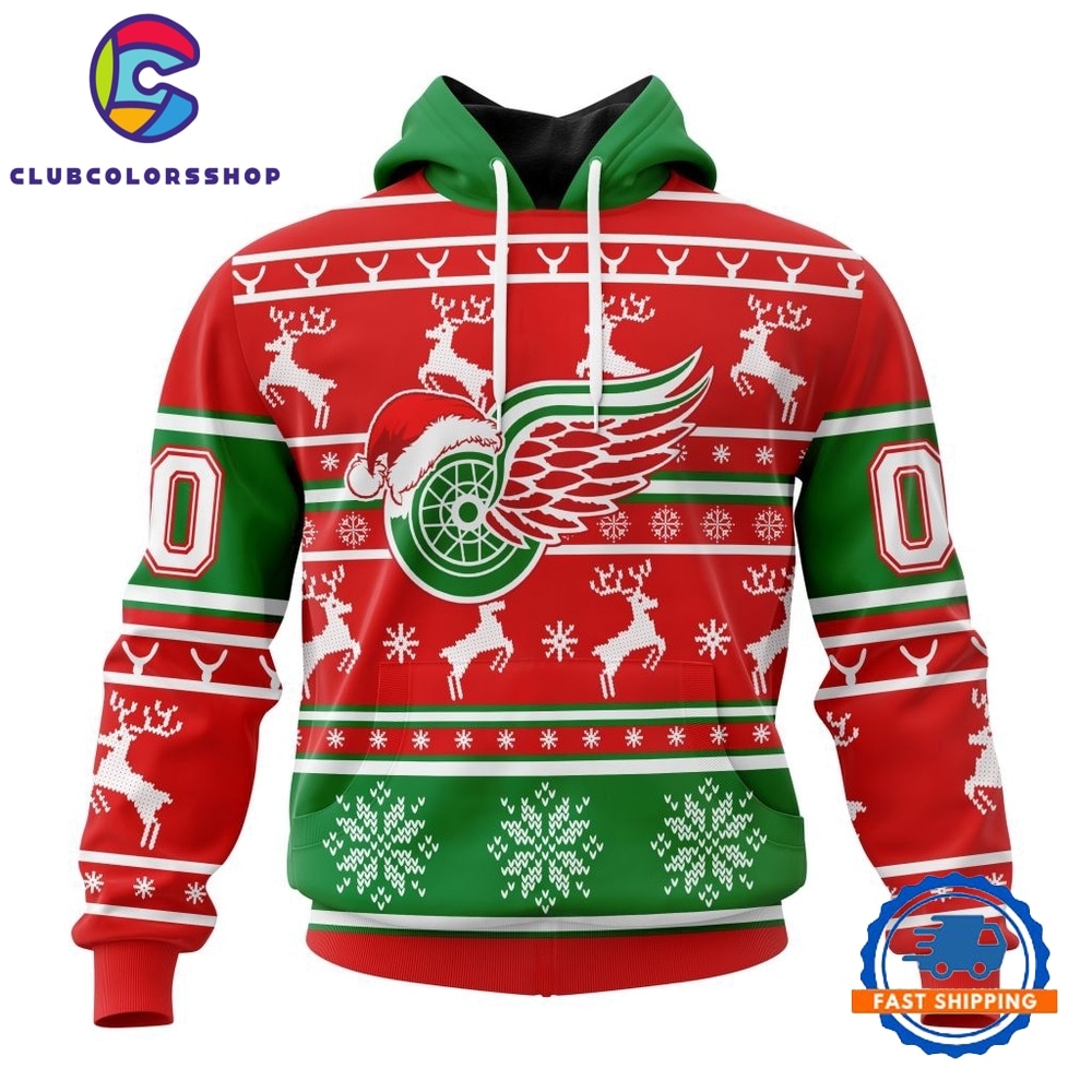 NHL Detroit Red Wings Specialized Unisex Christmas Is Coming Hoodie, T Shirt