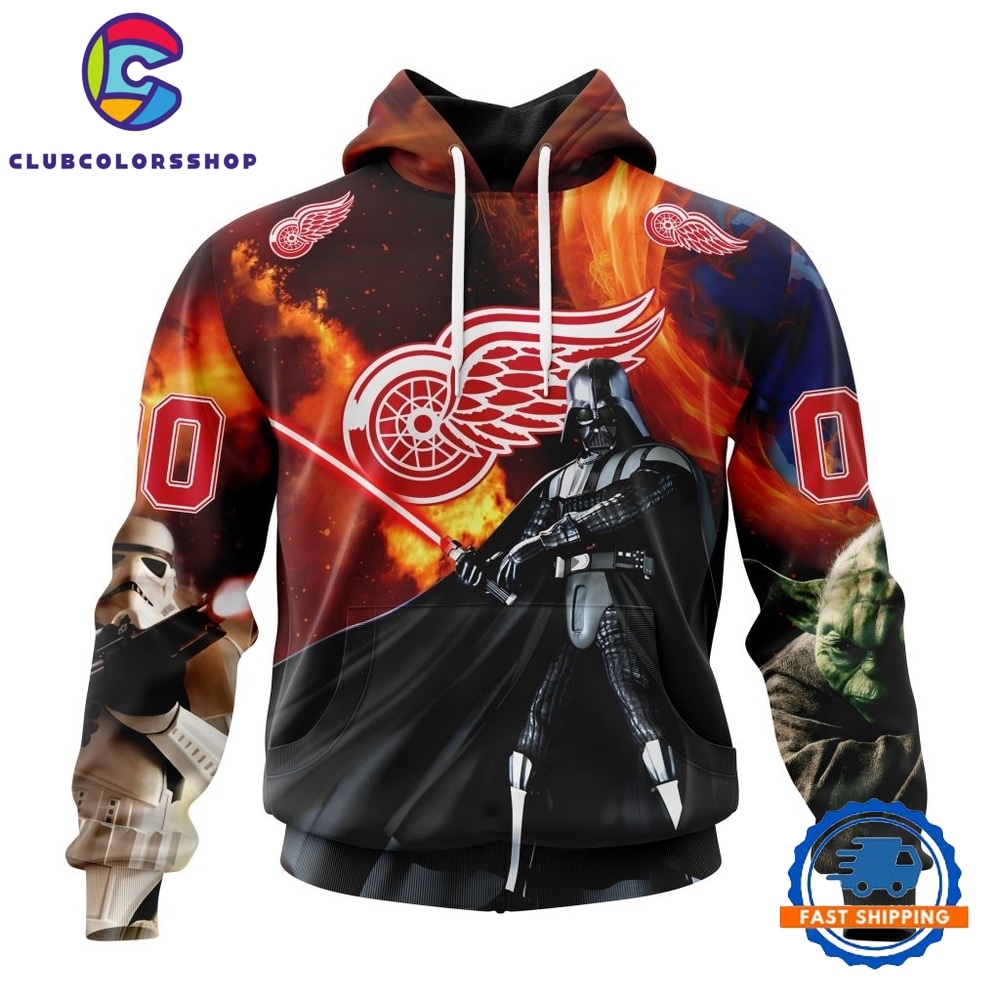 NHL Detroit Red Wings x Star War Specialized Design Hoodie, T Shirt
