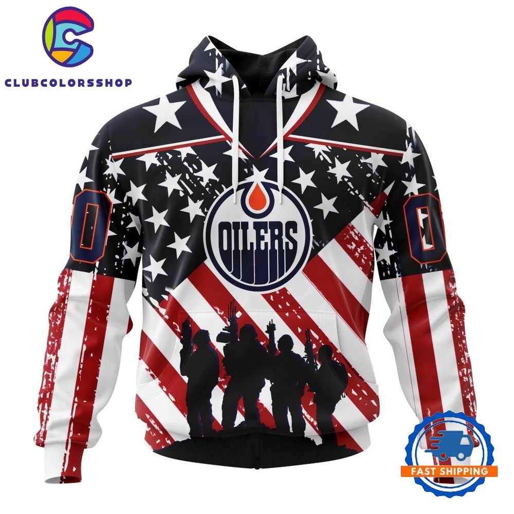 NHL Edmonton Oilers Specialized Kits For Honor USS Military Hoodie, T Shirt