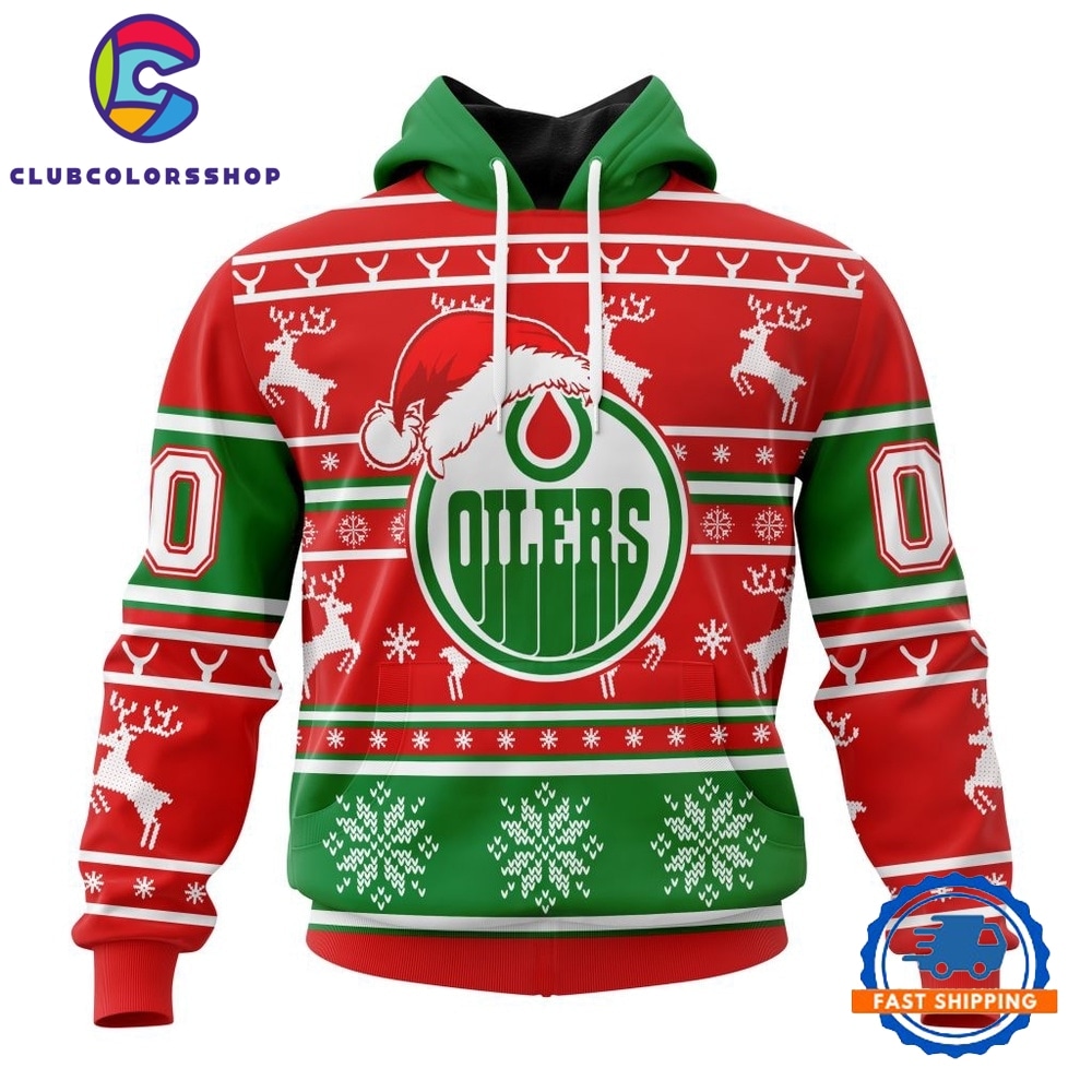 NHL Edmonton Oilers Specialized Unisex Christmas Is Coming Hoodie, T Shirt