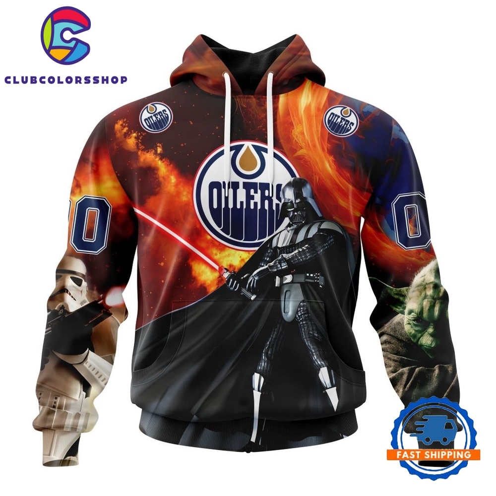NHL Edmonton Oilers x Star War Specialized Design Hoodie, T Shirt
