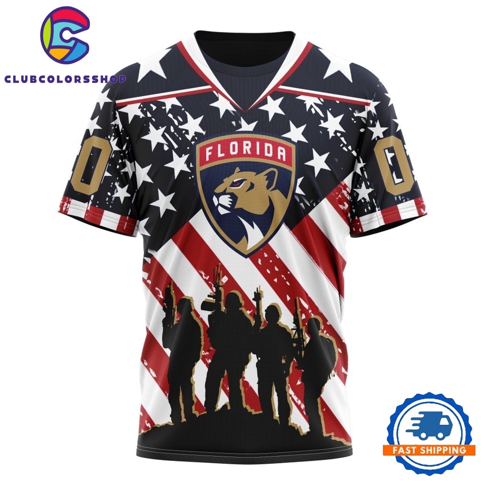 NHL Florida Panthers Specialized Kits For Honor USS Military Hoodie, T Shirt 4