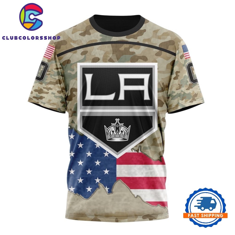 NHL Los Angeles Kings Specialized Kits For United State With Camo Color Hoodie, T Shirt 4