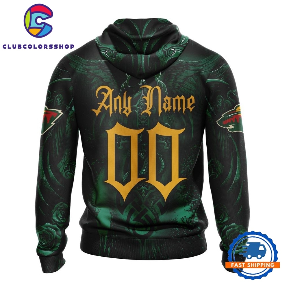 NHL Minnesota Wild Special Design Halloween With Skull Art Hoodie, T Shirt NHL Minnesota Wild Special Design Halloween With Skull Art Hoodie, T Shirt