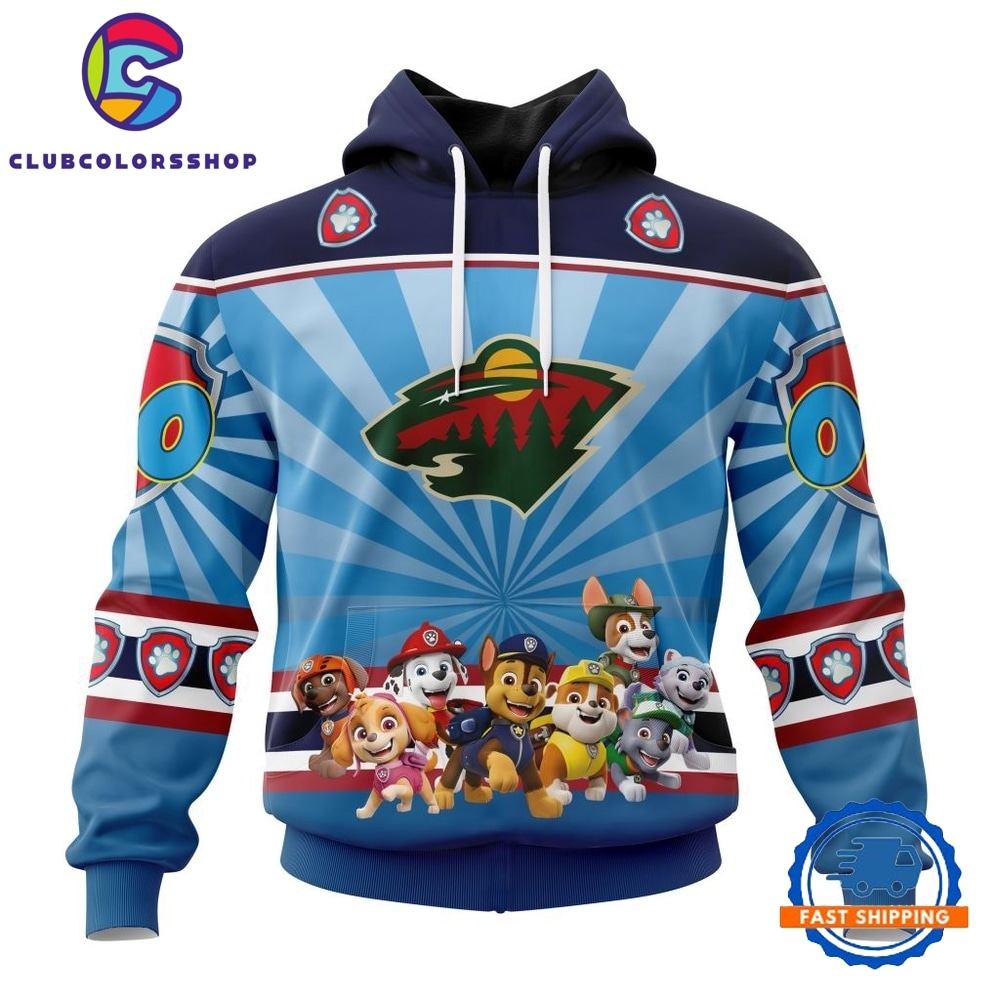 NHL Minnesota Wild Special Paw Patrol Kits Hoodie, T Shirt
