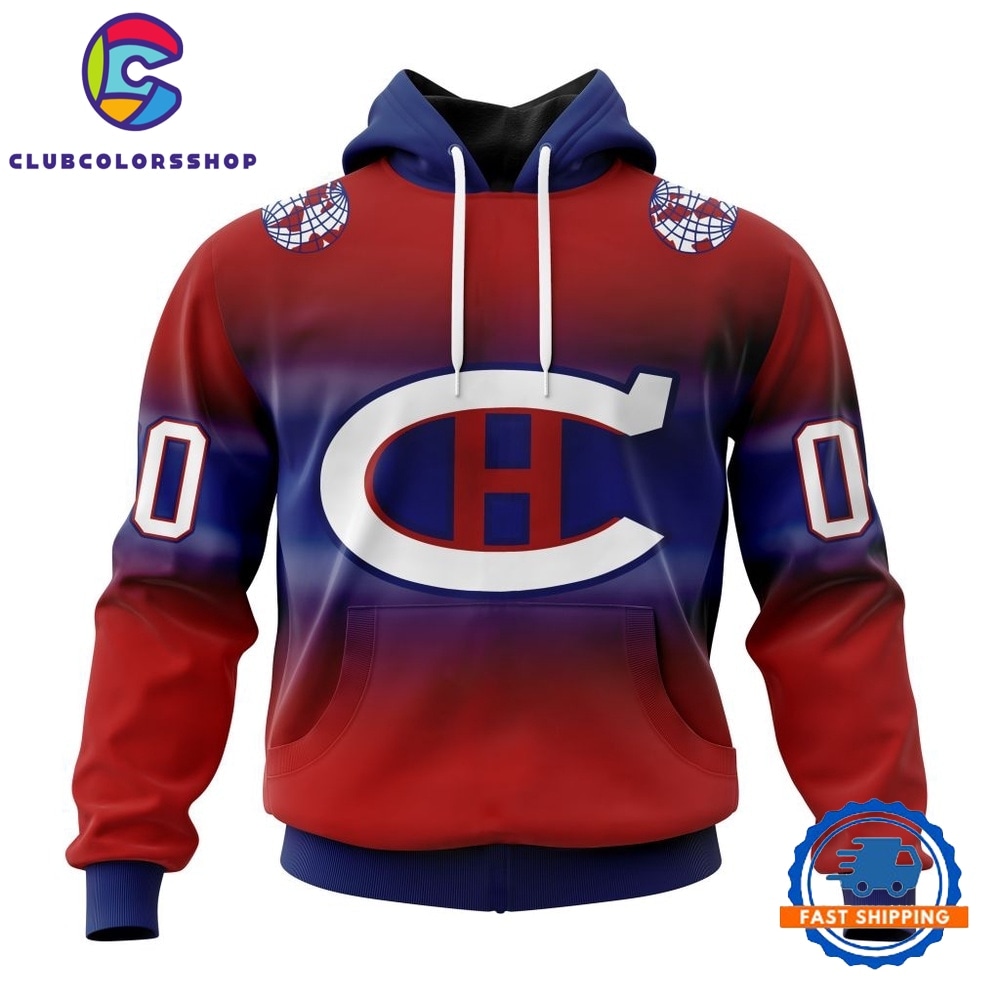 NHL Montreal Canadiens Special Retro Gradient Design Hoodie, T Shirt