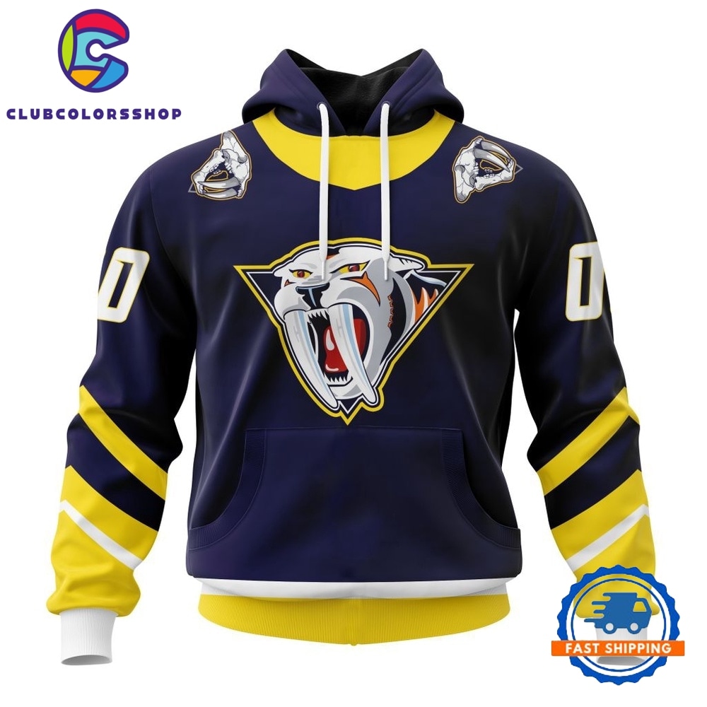 NHL Nashville Predators Specialized Unisex Kits With Retro Concepts Hoodie, T Shirt