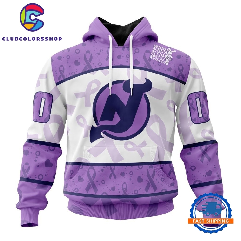 NHL New Jersey Devils Special Lavender Fight Cancer Hoodie, T Shirt
