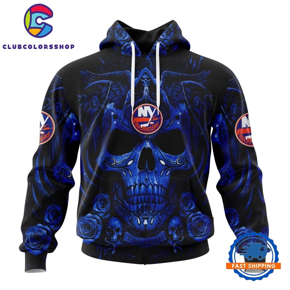 NHL New York Islanders Special Design Halloween With Skull Art Hoodie, T Shirt