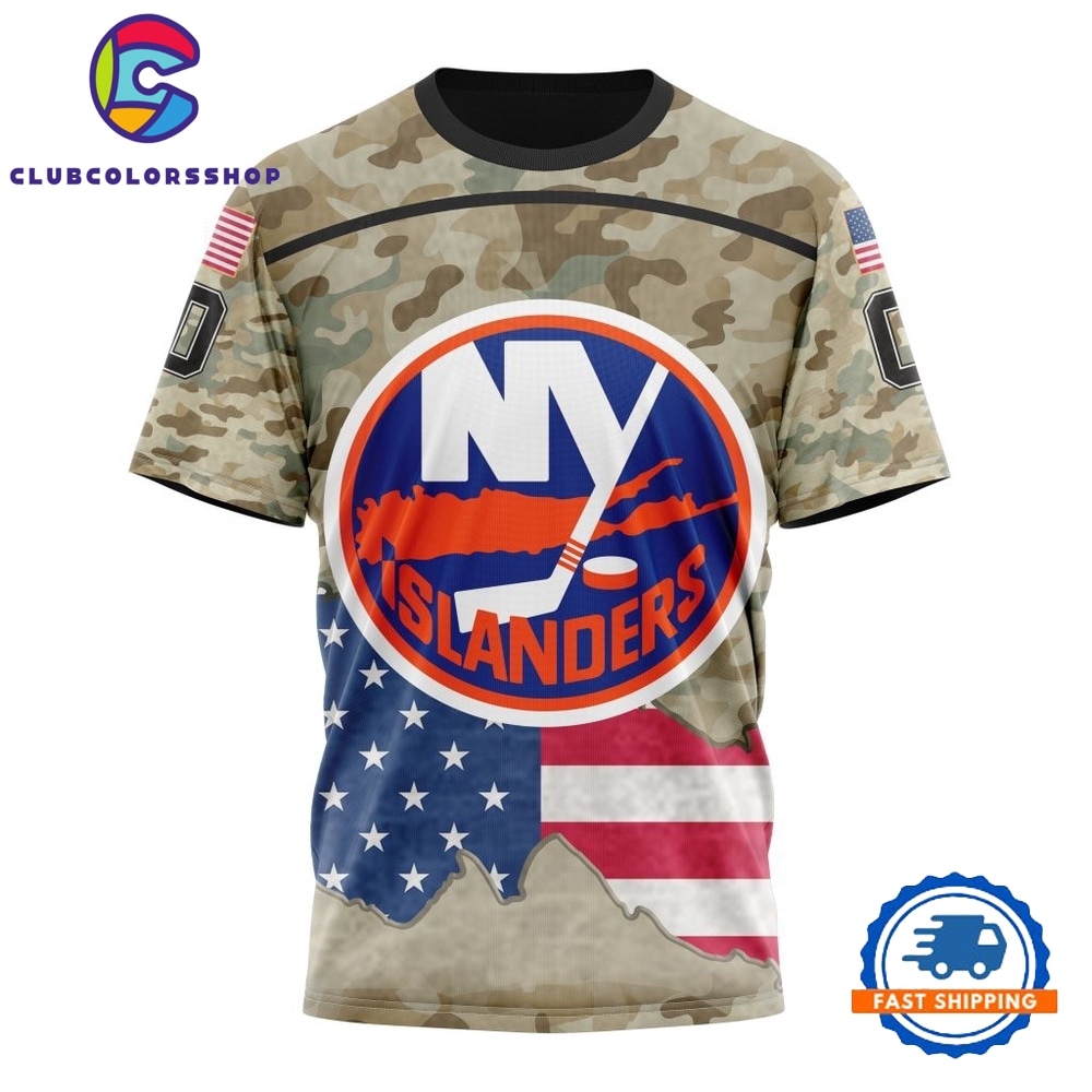 NHL New York Islanders Specialized Kits For United State With Camo Color Hoodie, T Shirt 4