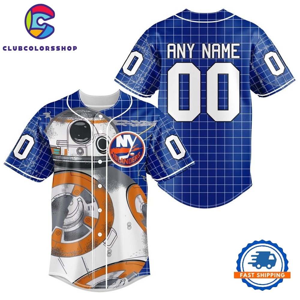 NHL New York Islanders x BB 8 D Star War Baseball Jersey