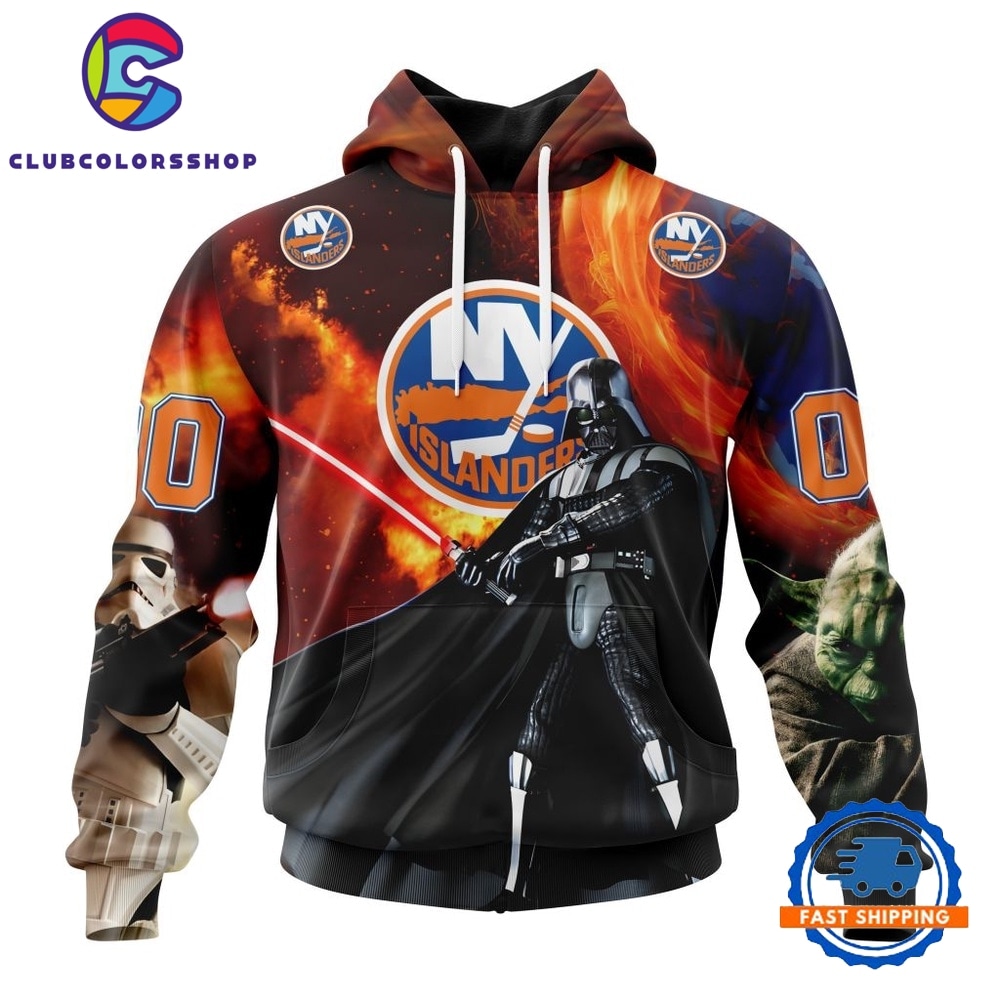 NHL New York Islanders x Star War Specialized Design Hoodie, T Shirt