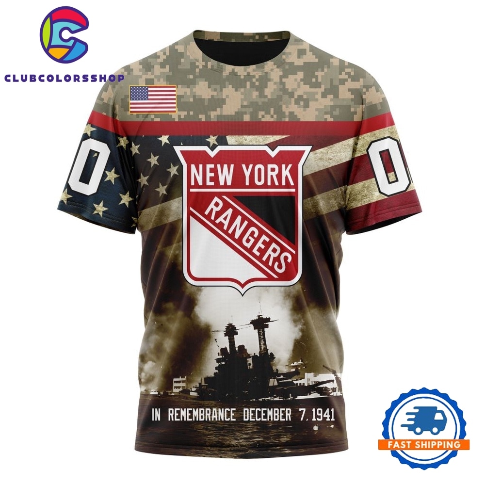 NHL New York Rangers Specialized Unisex Kits Remember Pearl Harbor Hoodie, T Shirt 4