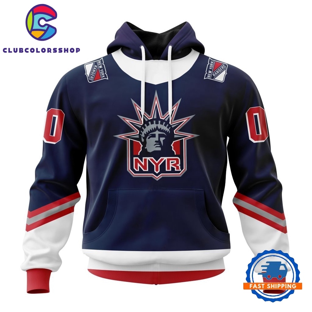 NHL New York Rangers Specialized Unisex Kits With Retro Concepts Hoodie, T Shirt